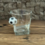 Склянка для віскі з футбольним м'ячем